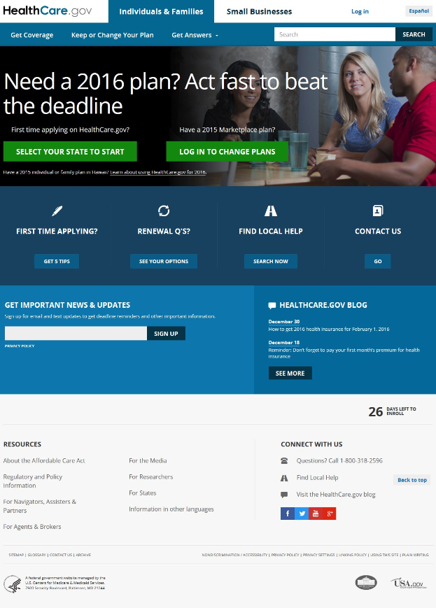 Gesundheitsamt-Website-Seite zeigt eine Gruppe von Menschen an einem Tisch mit Gläsern und Gegenständen, mit dem Websitetitel und informativem Text.