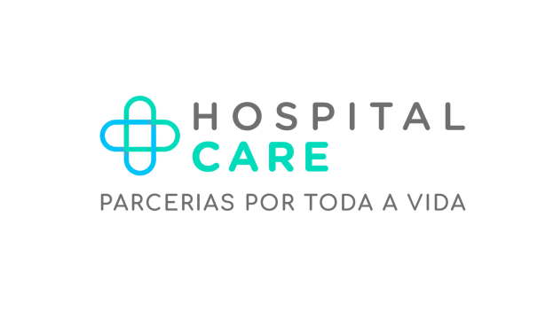 "Weißer Hintergrund mit zentralem schwarzem Text 'Krankenhauspflege-Partnerschaften fürs Leben' in fetter, moderner Schrift, umgeben von einem schmalen schwarzen Rand."