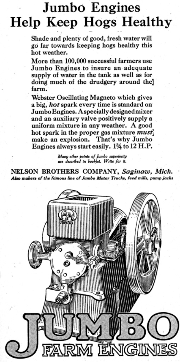 Ein Plakat mit einer Maschine und begleitendem Text.